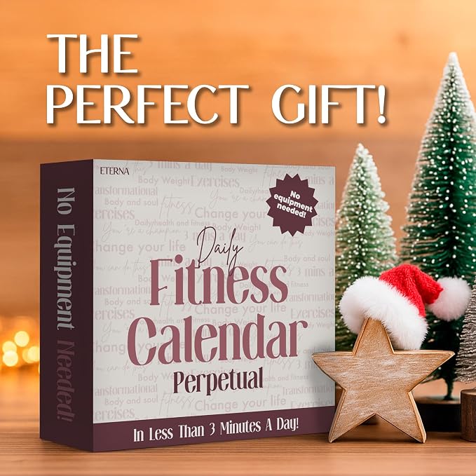 Daily Fitness Calendar | Perpetual Bodyweight Workout Calendar with New Exercises and Movement Routines for Every Day of The Year, Stay Healthy, Build Strength & Get Moving with This Workout Planner
