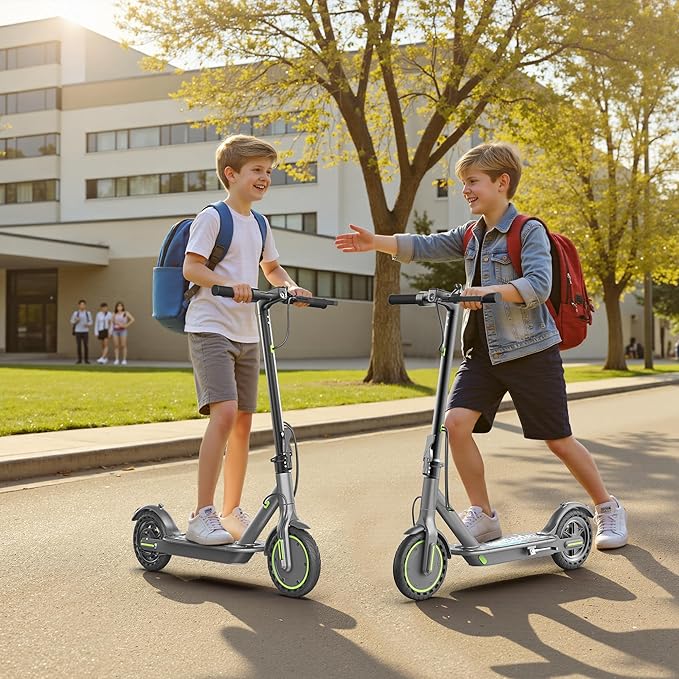 Electric Scooter for Adults- 8.5"/10''/14'' Tires, Up to 19/22MPH by 350W/500W Motor, Max 12/21/23/27/62Miles Long-Range Foldable Commuting Adults Scooter with Double Braking System and App