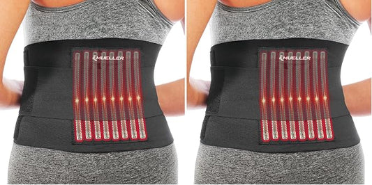 MUELLER Sports Medicine Adjustable Back Brace, Ideal for Upper and Lower Back Pain, Relief & Support for Men and Women, Strains, Sciatica, Scoliosis, Black