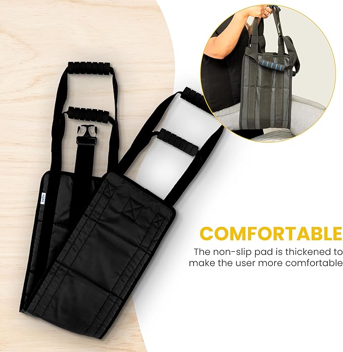 35 Inch Patient Transfer Sling For Elderly and Disabled - Lift Assist for Elderly, Gait Belt For Seniors, Patient Lift Mobility Equipment For Elderly, Transfer Belt Lifting Strap for Bedridden Injured