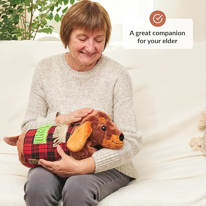 Fidget Muff and Blanket for Elderly | Fidget Blanket for Dementia | Sensory Blanket & Toy | Dementia Products for Elderly | Activities for Alzheimer's or Dementia | ODOXIA Fidget muff Brown