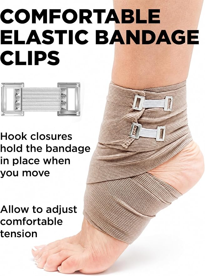 Elastic Bandage Clips - 30 Pack - Bandage Wrap Clips