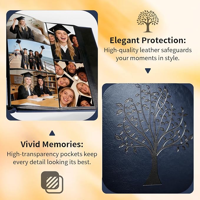 Photo Album 4x6 600 Pockets Slip In Extra Large Capacity | PU Leather Cover Picture Album Holds Horizontal & Vertical Photos for Family Wedding Baby Anniversary Christmas Gift