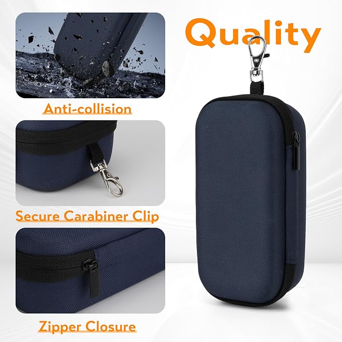 Double Eyeglasses Case, Hard Shell Dual Glasses Case Travel Sunglasses Organizer for Men Women