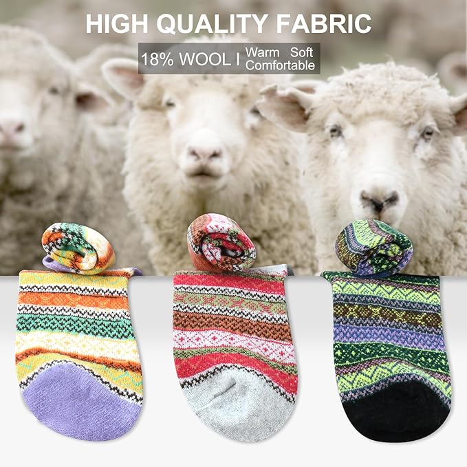 besky Warm Socks for Women Cozy Fuzzy Winter Socks
