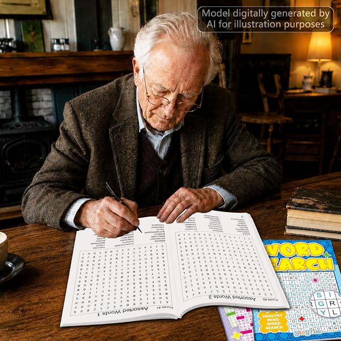 9 Pack Large WordSearch Puzzle Books for Adults Aging Seniors 6.5x9 Inches Word Find Puzzle Books with Large Print Words Activity Book Brain Games and Stress Relief(Variety Pack Bulk)