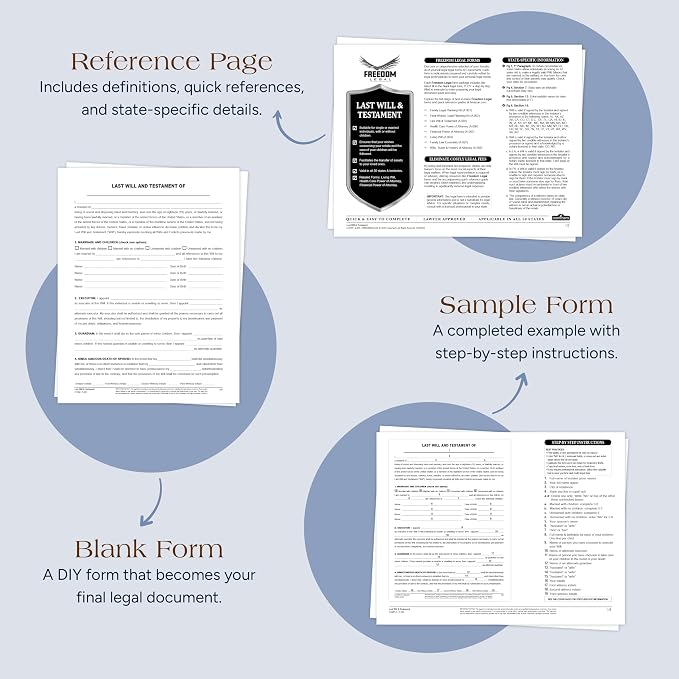 Estate Planning Kit – Will, Living Will, Advance Directive & POA Forms