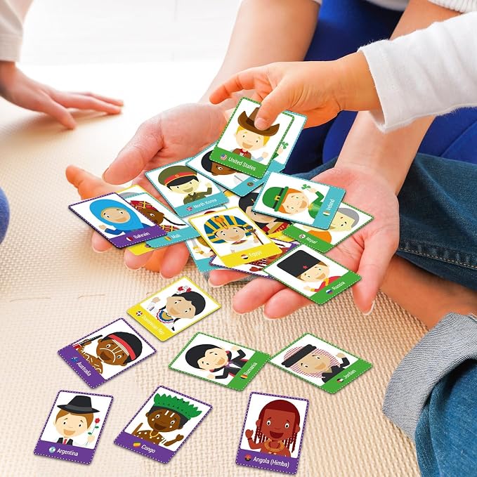 gisgfim 100 PCS Memory Matching Game Never Forget a Face Concentration Memory Card for Kids Educational Ages 3-8 A Fun & Fast Matching Games
