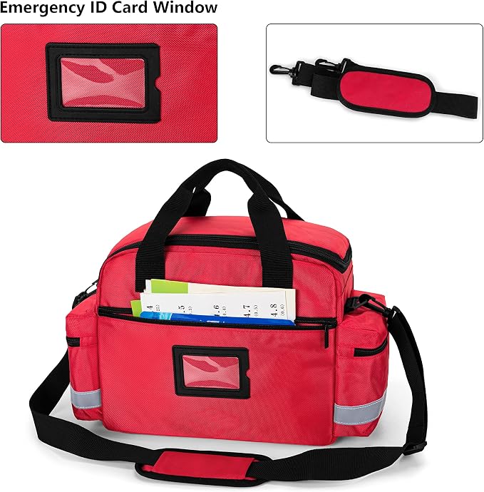 Trunab Home Health Nurse Bag Medical Bag Organizer with Handle | with Shoulder Strap for Home Visit, Travel, Nursing Student