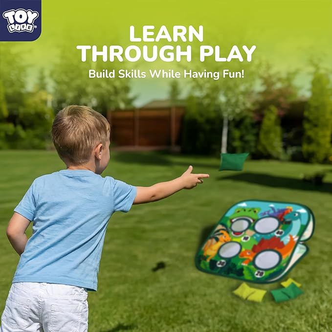 TOY Life Toddler Outdoor Toys for Kids Ages 4-8, Bean Bag Toss, Outside Yard Games for Kids Cornhole, Indoor Lawn Backyard Games Birthday Family Party Toddler Game, Gift for Boys 3 4 5 6 7