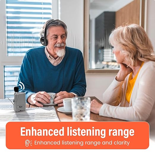 Williams Sound Pocketalker Ultra Hearing Amplifier | Easy-to-Use Hearing Amplifier for Seniors | Year Supply of Batteries | Amplified Sound Assistive Listening Device with Headphones for Elderly | Hearing Assist Earbuds