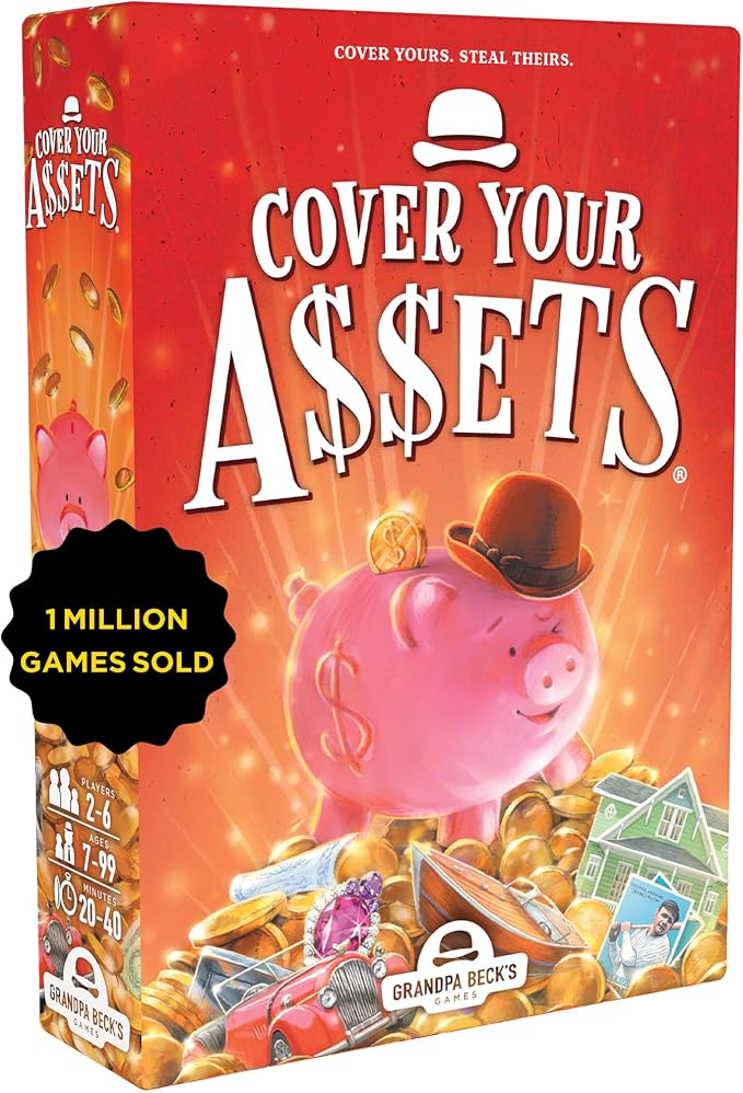 Grandpa Beck's Games Cover Your Assets Set Collection Card Game | Steal, defend, and grow valuable collections in the fast-paced family card game that keeps everyone on their toes
