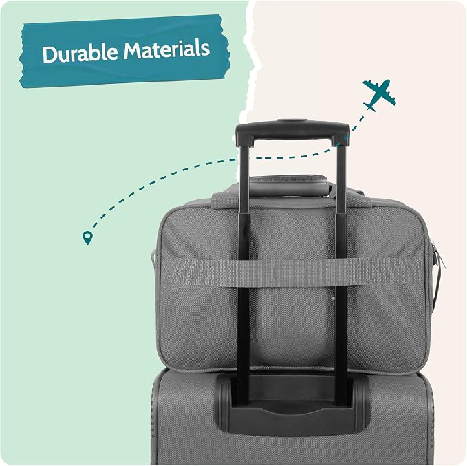 U.S. Traveler Rio 14" Travel Tote Bag, Lightweight 1200D Carry-On Bag for Women & Men