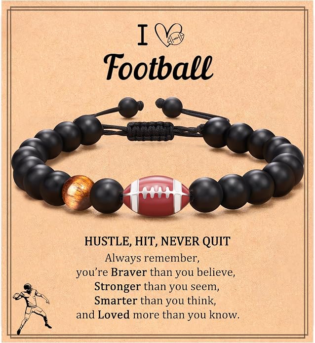Baseball/Soccer/Basketball/Hockey/Golf/Football Bracelet Gifts for Boys Men