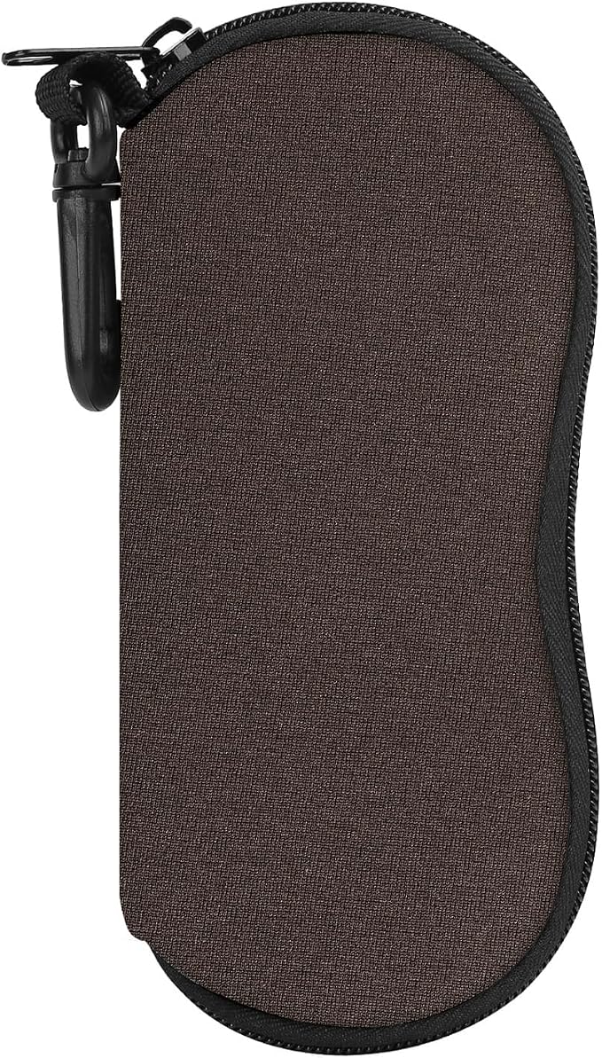 MoKo Sunglasses Soft Case Ultra Light Neoprene Zipper Eyeglass Case for Men Women