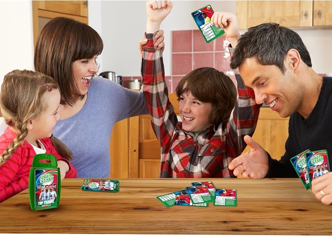 Top Trumps Card Game World Soccer Stars - Family Games for Kids and Adults - Learning Games - Kids Card Games for 2 Players and More - Kid War Games - Card Wars - for 6 Plus Kids