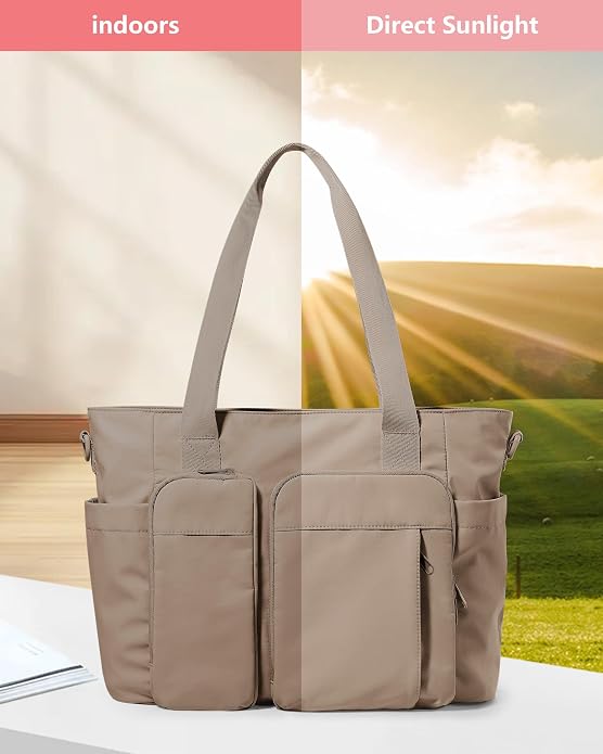 Marscamd Nurse Tote Bag with Crossbody Strap, 9-Pocket Clinical Bag for Nursing Students
