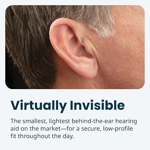 MDHearing VOLT 4 OTC Hearing Aids for Seniors – Behind-the-Ear Hearing Aids | Portable Charging Case, Advanced Noise Cancelling, Fits Comfortably with Glasses, Doctor-Designed, Digital Hearing Aids