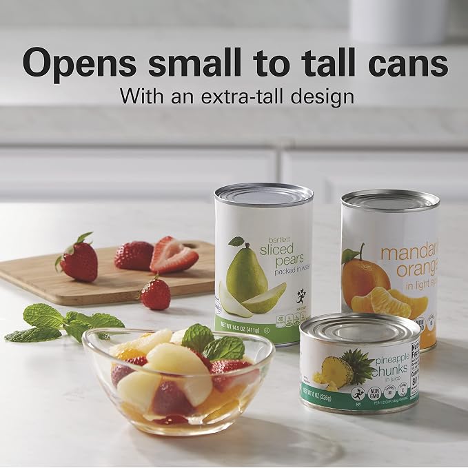 Hamilton Beach Electric Automatic Can Opener with Auto Shutoff,Knife Sharpener,Cord Storage,and SureCut Patented Technology,Extra-Tall,Red,(Pack of 2)
