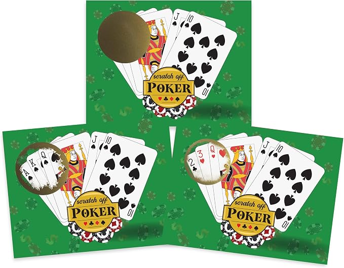 My Scratch Offs Casino Night Scratch Off Games 26 Pack, Poker | Scratch Off Game Cards are ideal for casino party favors, supplies, fundraising, events, businesses, holidays and gatherings