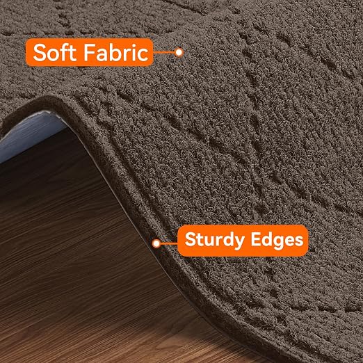 Stair Treads for Wooden Steps 18 PCS Non Slip Stair Rugs Brown | 8x30in Self-adhesive Stair Runner Strips, Machine Washable, Indoor Carpet for Stairs, Stair Protection for Kids Pets Elderly