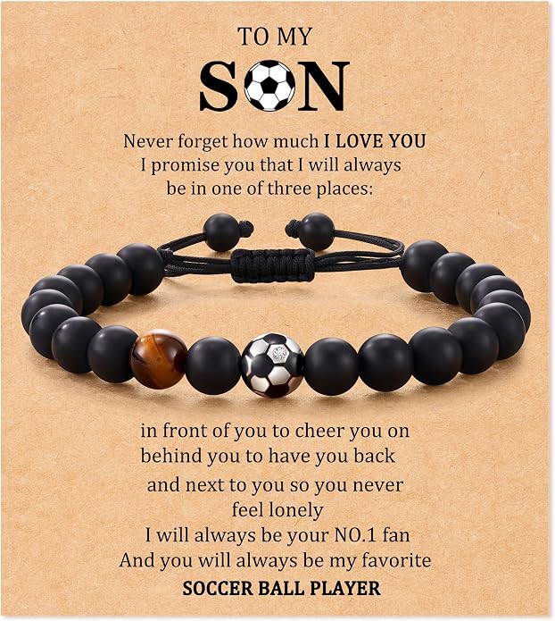 Baseball/Soccer/Basketball/Hockey/Golf/Football Bracelet Gifts for Boys Men