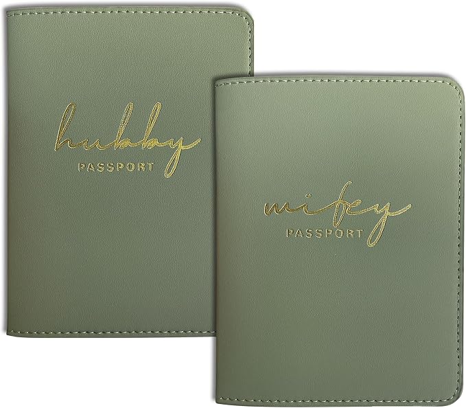 Mr&Mrs Gifts Passport Covers for Husband and Wife Honeymoon Essentials | Mr and Mrs Passport Holders，Engagement Gifts for Couples, Travel Essentials, Gift for Newlywed, Bride and Groom Gifts