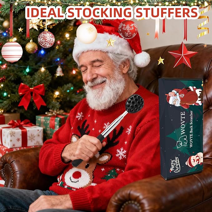 WOVTE Back Scratcher Stocking Stuffers for Men Women Adults