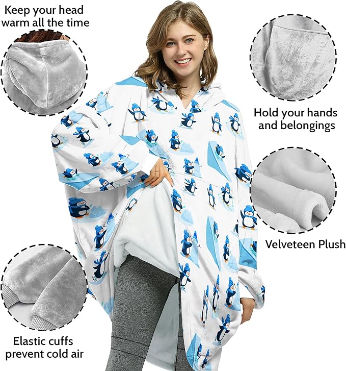 Wearable Blanket Hoodie For Mom Wife Best Ever Hoodie- Christmas Gift From Husband Daughter Anniversary Birthday