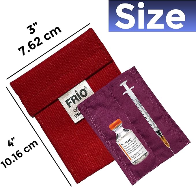 FRIO Cooling Wallet - Insulin & GLP-1 Cooler for 45+ Hours - Red Mini