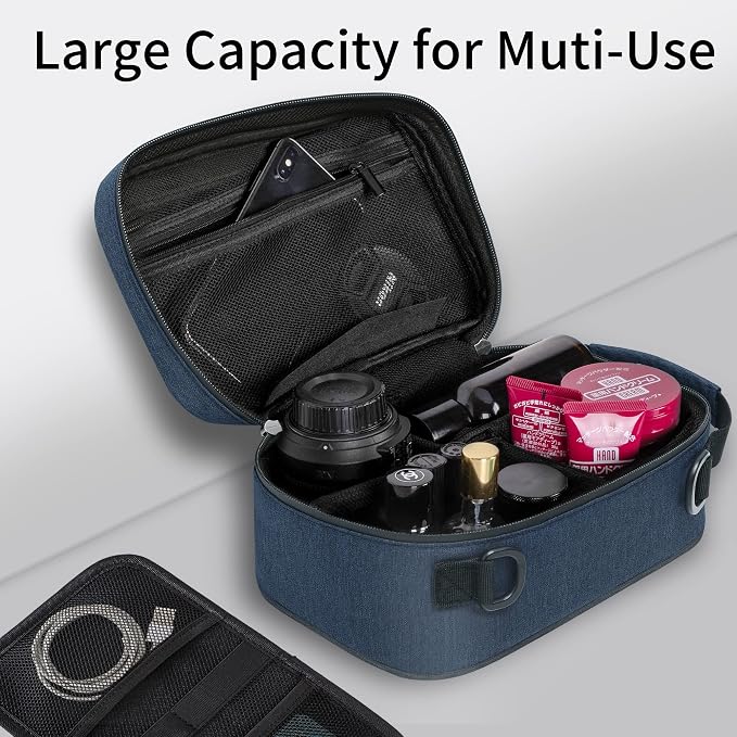 IDEATECH Smell Proof Bag, Stash Box Odor Proof, Smell Proof Containers with Lock, Odorless Travel Storage Bag, Home Organizer Case Lock Box with Accessories, Smell Proof Box Gift for Women/Men