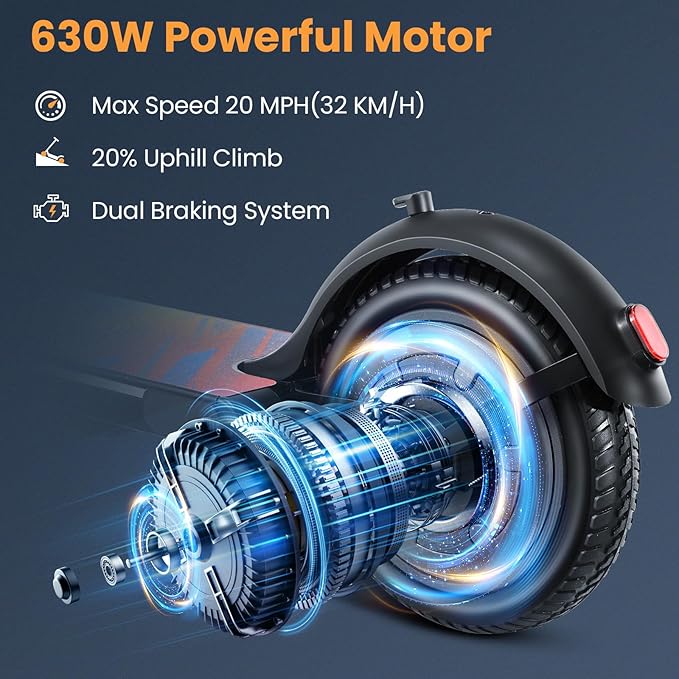 Caroma Electric Scooter with Seat Option,500/350W Motor Up to 25/20 Miles Range & 25/20 MPH Speed,9" Tires,Adjustable Electric Scooter for Adults,Foldable Commuting
