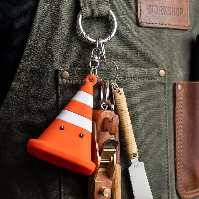 KAHI Airy Fit Sun Stick Rubber Cone Silicone Keychain Holder Bag Charm Case | Soft Silicone Holder, Scratch Protection, Portable Keyring, Cute Bag Charm, Travel-Ready, Easy SPF Access