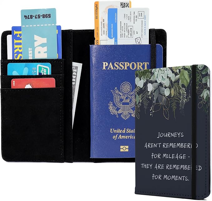 Passport Book Holder Passport Wallet for Children Passport Holder for Kid Passport Cover for Boy and Girl Passport Case Passport Books Holder 1 PCS Mother's Day (6x4IN)