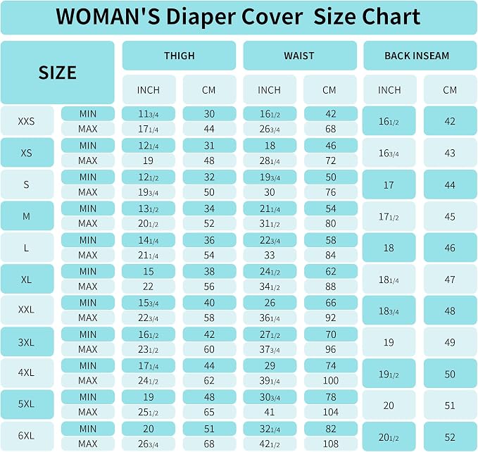 Womens Waterproof Incontinence Pants Leakproof Adult Diaper Covers Plastic Rubber Underwear Alternative(Black，3XL)