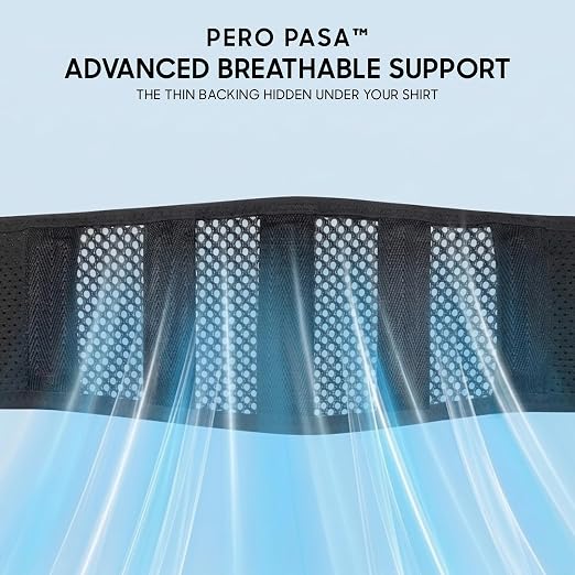 Lower Back Brace for Women and Men, Adjustable Back Brace with Back Support Belt and Back Support Brace, Slim Breathable Lumbar Support for Daily Stability, Back Braces M(Waist:32''-42'')