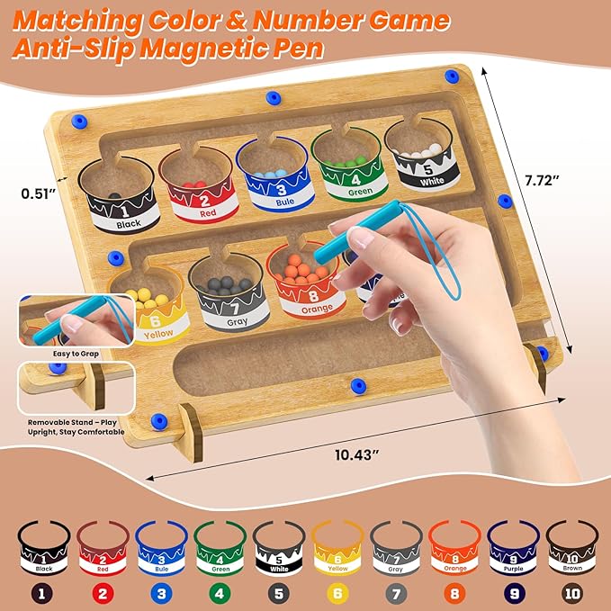 Dementia Activities for Seniors, Sorting Board Matching Activity Memory Game, Alzheimers Activities for Elderly with Dementia Products, Handheld Busy Boxes Gifts for Dementia Patients
