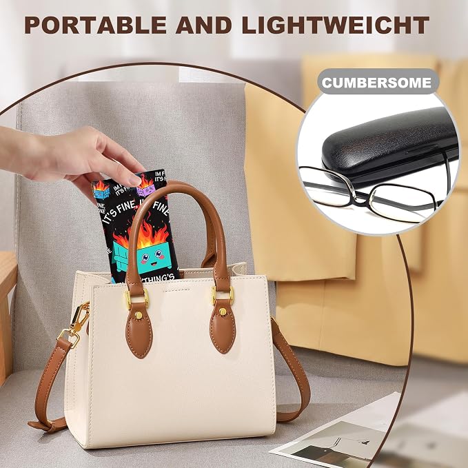 Anikathy 2Pcs Sunglass Eyeglass Glasses Case Soft PU Leather with Cleaning Cloth Cute Glasses Pouch Bag for Men Women Girs