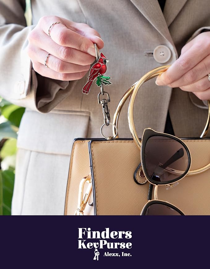 Women’s Bag Charm Key Finder, Car Keychain Hook, Cute Purse Organizer & Tote Bag Accessories, Gifts for Mom - Original