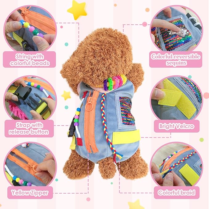 Fidget Blanket for Adults with Dementia | Dementia Activities for Seniors | Engaging Sensory Items for Elderly | Alzheimer’s Products and Gifts for Senior Stress Relief & Anxiety Reduction