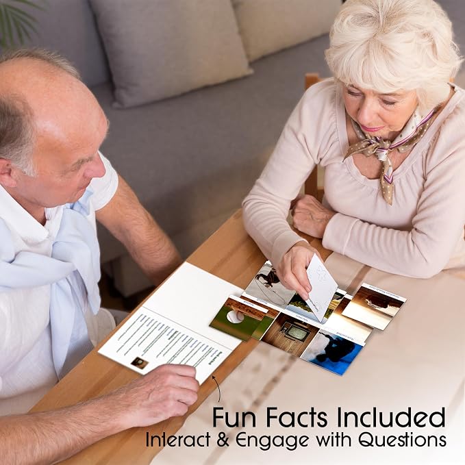 Keeping Busy Match Photo 3 Dementia Activities for Seniors | Alzheimer Products for Elderly Patients | Fun Memory Game Toy & Cognitive Brain Puzzle for Senior Citizens w/Memory Loss or Alzheimers