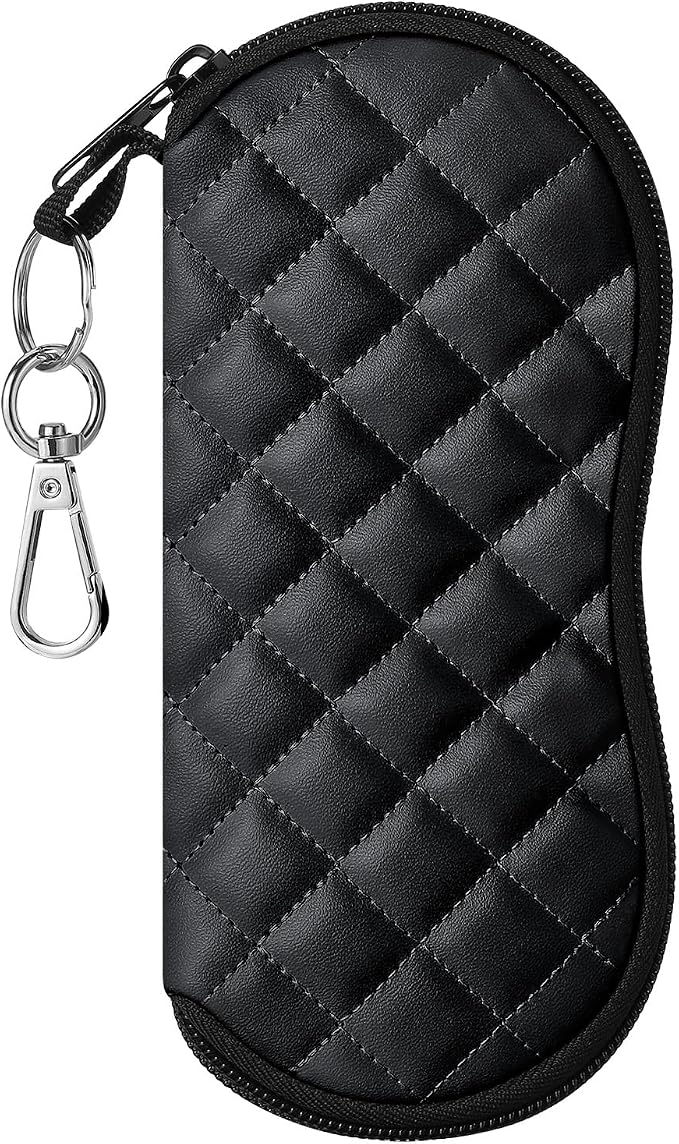 MoKo Sunglasses Soft Case Ultra Light Neoprene Zipper Eyeglass Case for Men Women