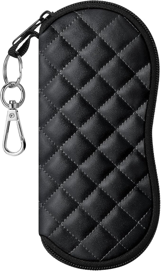 MoKo Sunglasses Soft Case Ultra Light Neoprene Zipper Eyeglass Case for Men Women