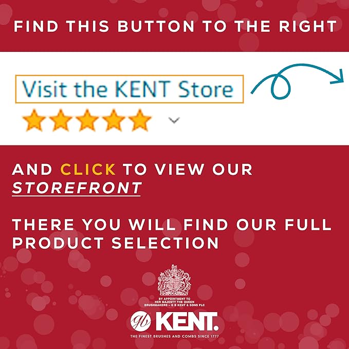 Kent PF06 Narrow Bristle Nylon Mix Hair Brush - Straightening and Styling Brush for Short to Medium Length Hair, Travel Hair Brush,For shining and Smoothing Brush. Made in England