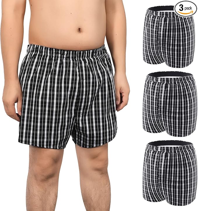 Washable Mens Incontinence Underwear for Light Leaks (Bladder & Bowel) | Front-to-Rear Absorbent Protection, Discreet Leak-Proof Boxer Briefs, Loose Fit, Reusable, Waterproof, Open Fly, 3-Pack, S
