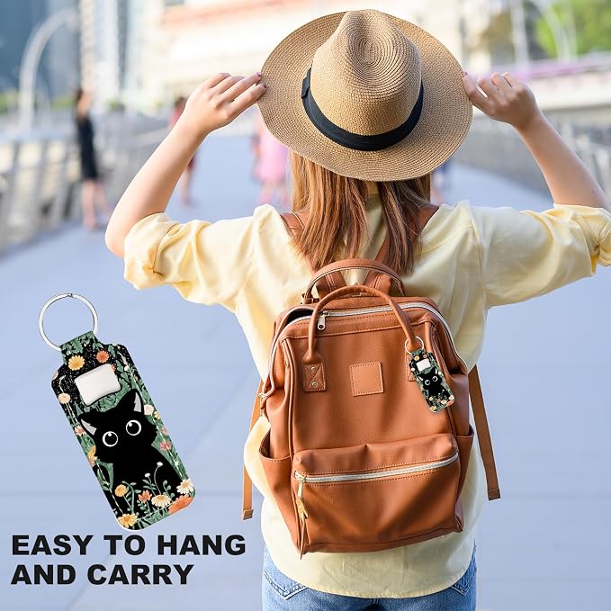 Chapstick Holder Keychain Lip Balm Holder with Clip