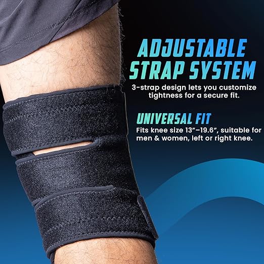 Knee Stabilizer for Men Women Advanced Support for Patellar Tendonitis Joint Injuries and Meniscus Wear for Meniscus Tears, Arthritis, ACL, Medium Support Level