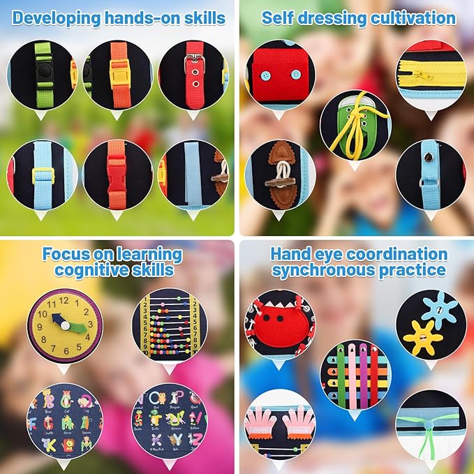 Fidget Blanket for Adults with Dementia,Dementia Activities for Seniors,Alzheimers Dementia Products for Elderly, Busy Board,Sensory Blanket for Autistic Autism.