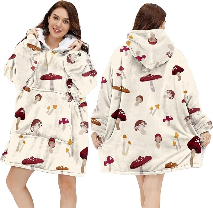 Wearable Blanket Hoodie For Mom Wife Best Ever Hoodie- Christmas Gift From Husband Daughter Anniversary Birthday