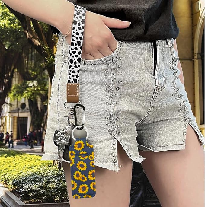 Chapstick Holder Key Chain Lipstick Holder Lip Balm Holder Keychain | Stocking Stuffers Gift, Compatible with Chapstick, Lip Balm and Lipstick, Bag Charm Accessories, Gifts for Women Friend